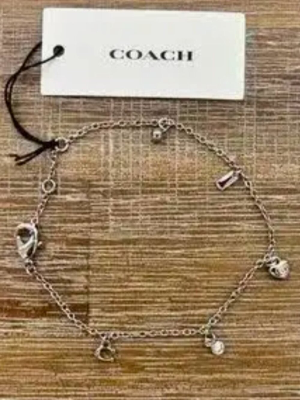 Coach Signature Bracelet with Charms and Dustbag New with Tags